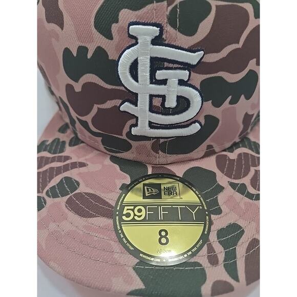 St. Louis Cardinals New Era 59Fifty Duck Camo 2011 World Series Fitted Hat 8 NWT - Picture 2 of 9